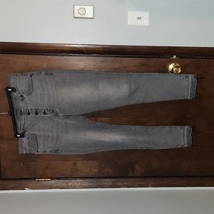 Express Women's Stretch+ Skinny High-Rise black jeans, size 16L